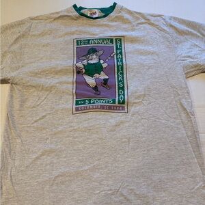 Anvil Gray St. Patrick's Day Tee with Green Accents